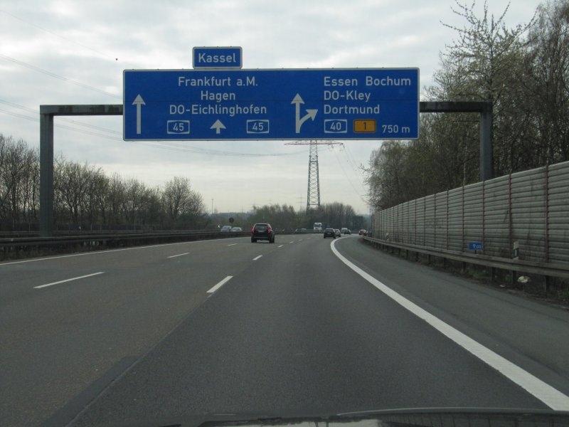 Autobahn A45 Stau